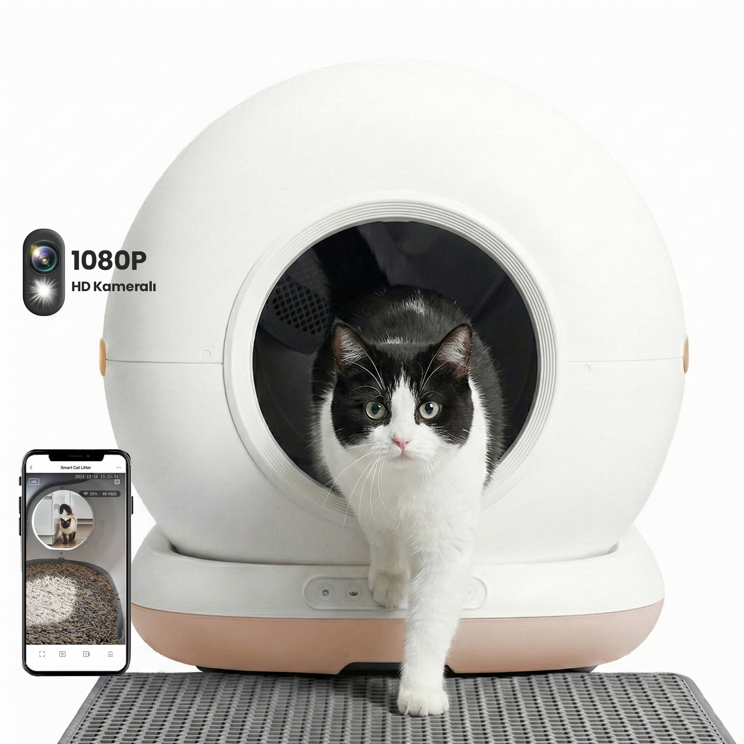 Haustier CB002 Bej Kameralı Akıllı Otomatik Kedi Tuvaleti Teknik Servis Destek Talebi