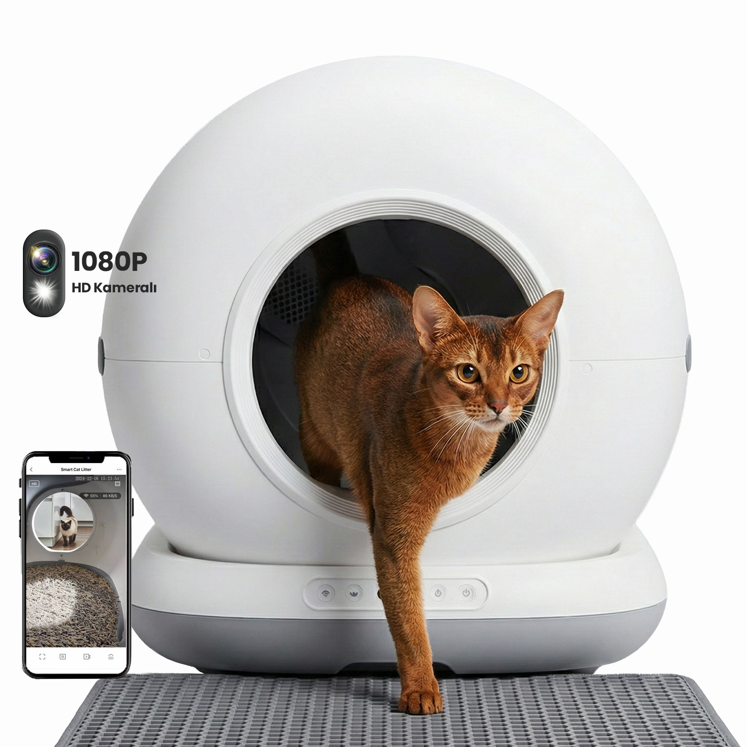 Haustier CB002 Gri Kameralı Akıllı Otomatik Kedi Tuvaleti Teknik Servis Destek Talebi