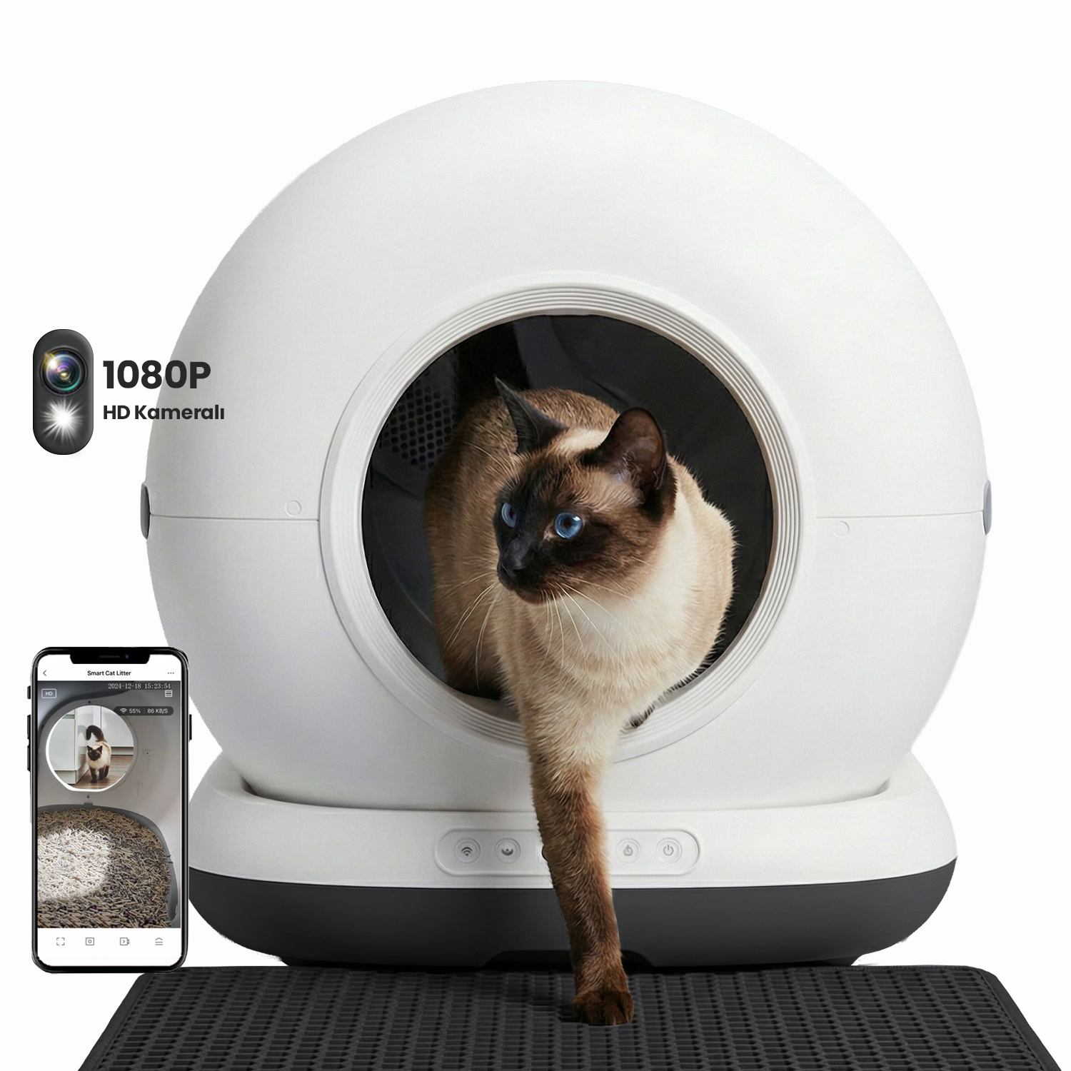 Haustier CB002 Siyah Kameralı Akıllı Otomatik Kedi Tuvaleti Teknik Servis Destek Talebi