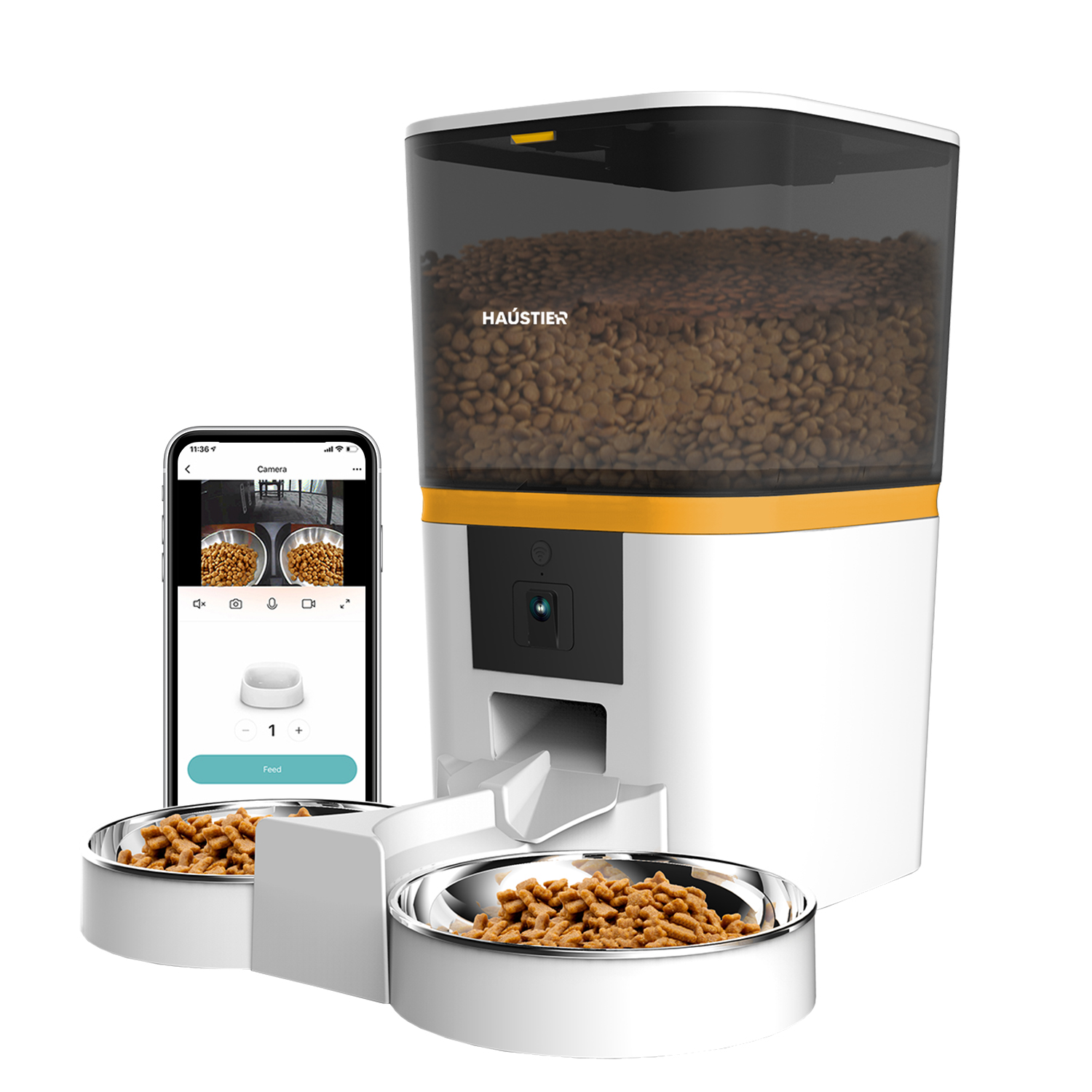 Haustier QQ005-Dual Beyaz Kameralı Akıllı Kedi Köpek Otomatik Mama Kabı Teknik Servis Destek Talebi