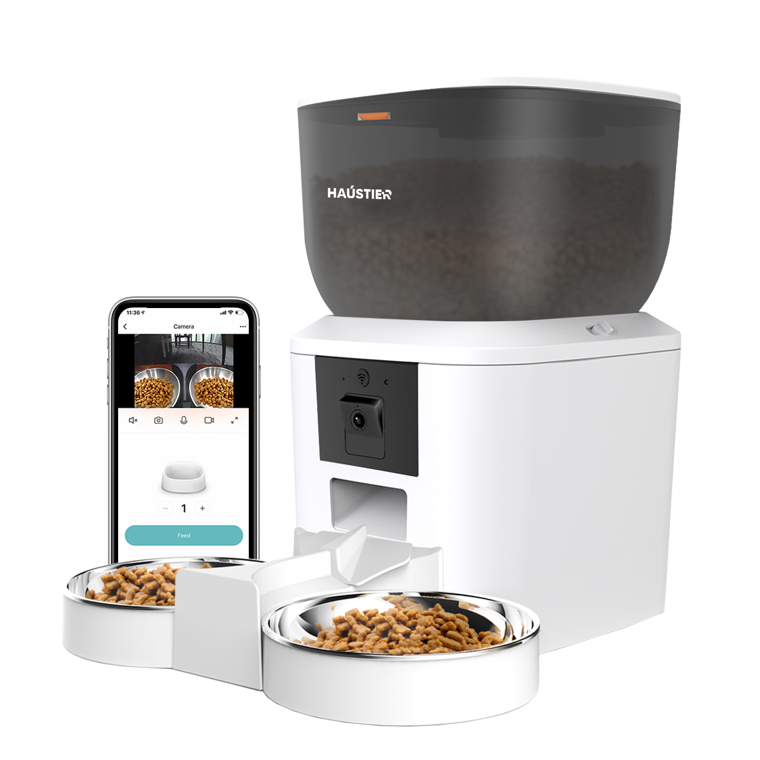 Haustier QQ029-Dual Beyaz 1080P Gece Görüş Kameralı Akıllı Kedi Mama Kabı Teknik Servis Destek Talebi